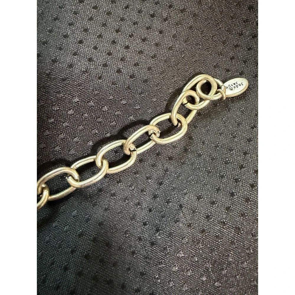 Jade & Jasper‎ Black Leather Cord Star Pendant Necklace~Choker Edgy Rocker Chic
